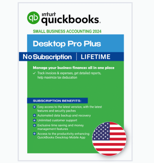 Quickbooks desktop Pro Plus 2024 US Lifetime License Chairzo